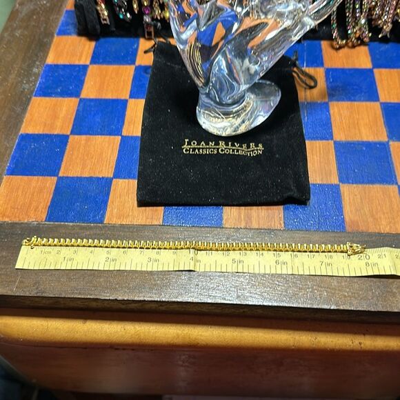 JOAN RIVERS Goldtone Tennis Bracelet - Picture 2 of 4